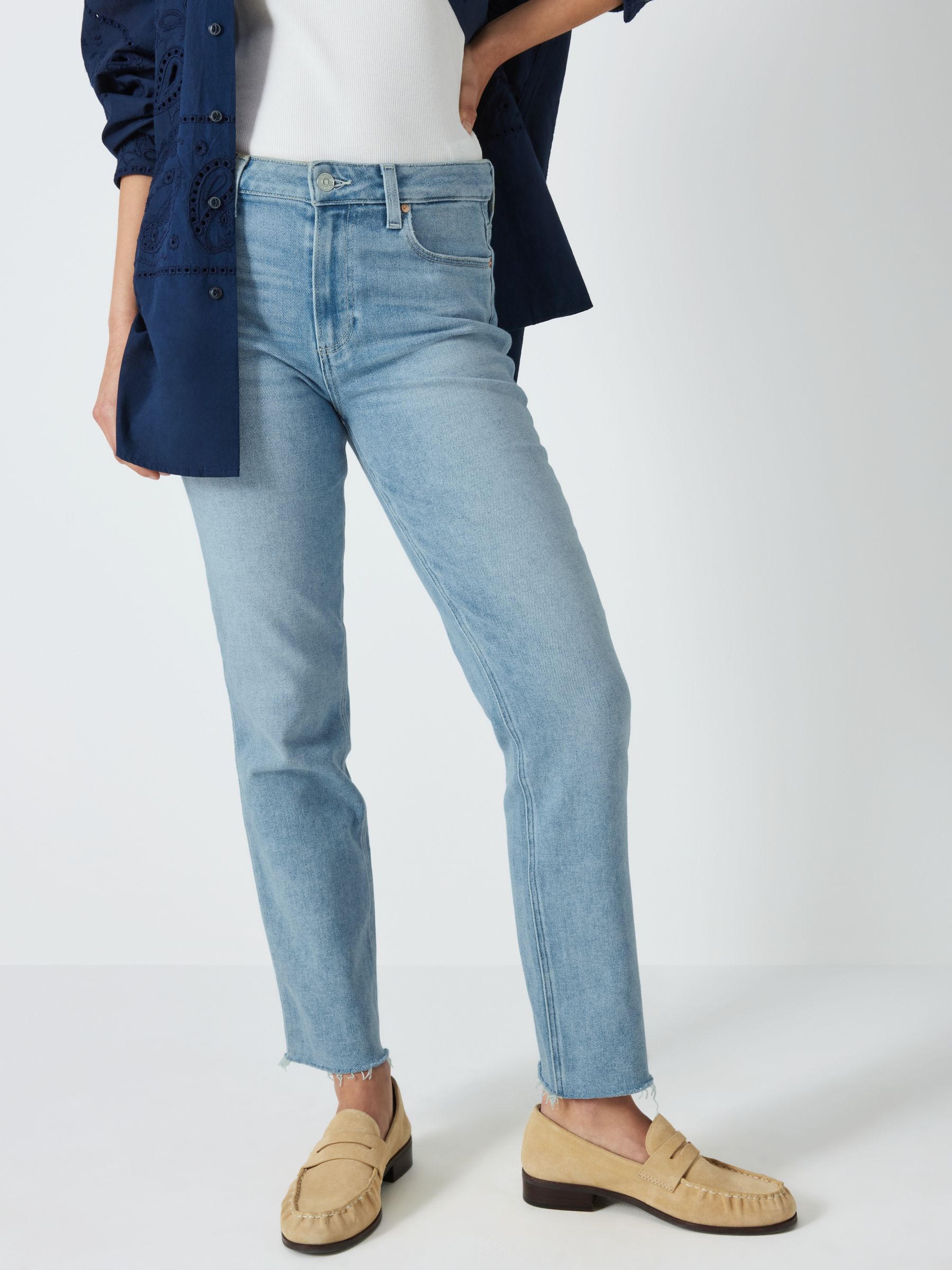 Paige Cindy Straight Leg Jeans Col: Sketchbook, Size: 30