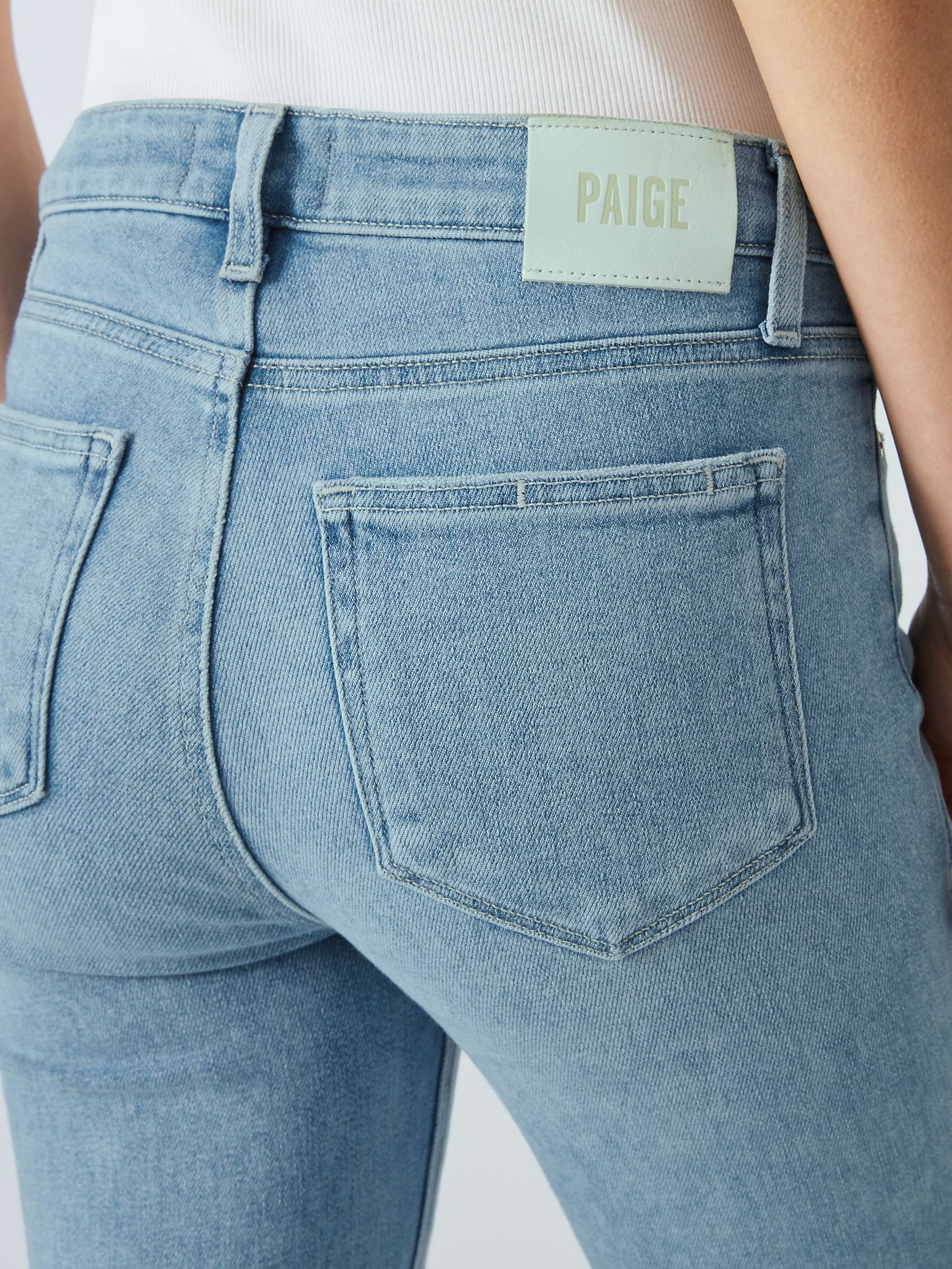 Buy PAIGE Cindy High Rise Straight Leg Cropped Raw Hem Jeans, Park Avenue Online at johnlewis.com