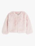 John Lewis Heirloom Collection Kids' Faux Fur Jacket,Pink
