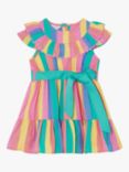Monsoon Baby Bold Stripe Ruffle Front Dress
