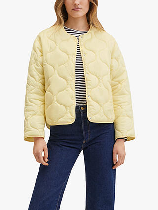 Mango Carrot Quilted Jacket