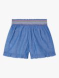 Monsoon Kids' Chambray Shorts, Blue