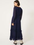 Aspiga Embroidered Midi Dress, Navy