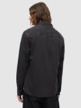 AllSaints Gleason Denim Shirt, Grey, Washed Black
