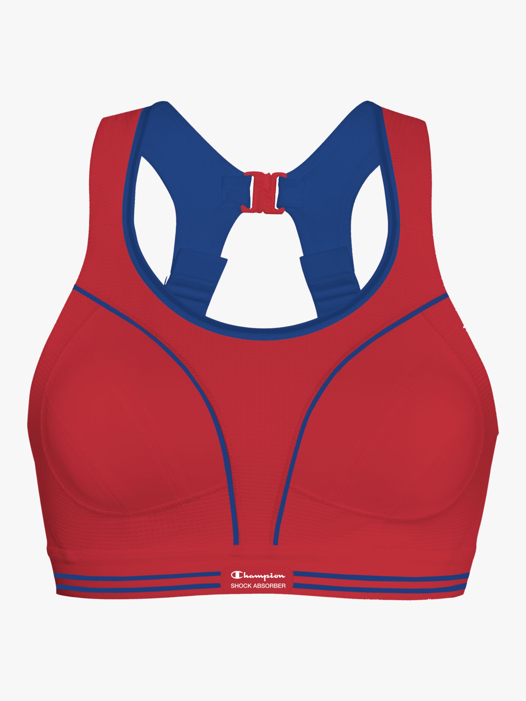 Shock Absorber Ultimate Run Non-Wired Sports Bra, Red, 32B