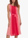 Gina Bacconi Janeen Chiffon Dress, Hot Pink/Multi