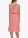 Gina Bacconi Janeen Chiffon Dress, Hot Pink/Multi