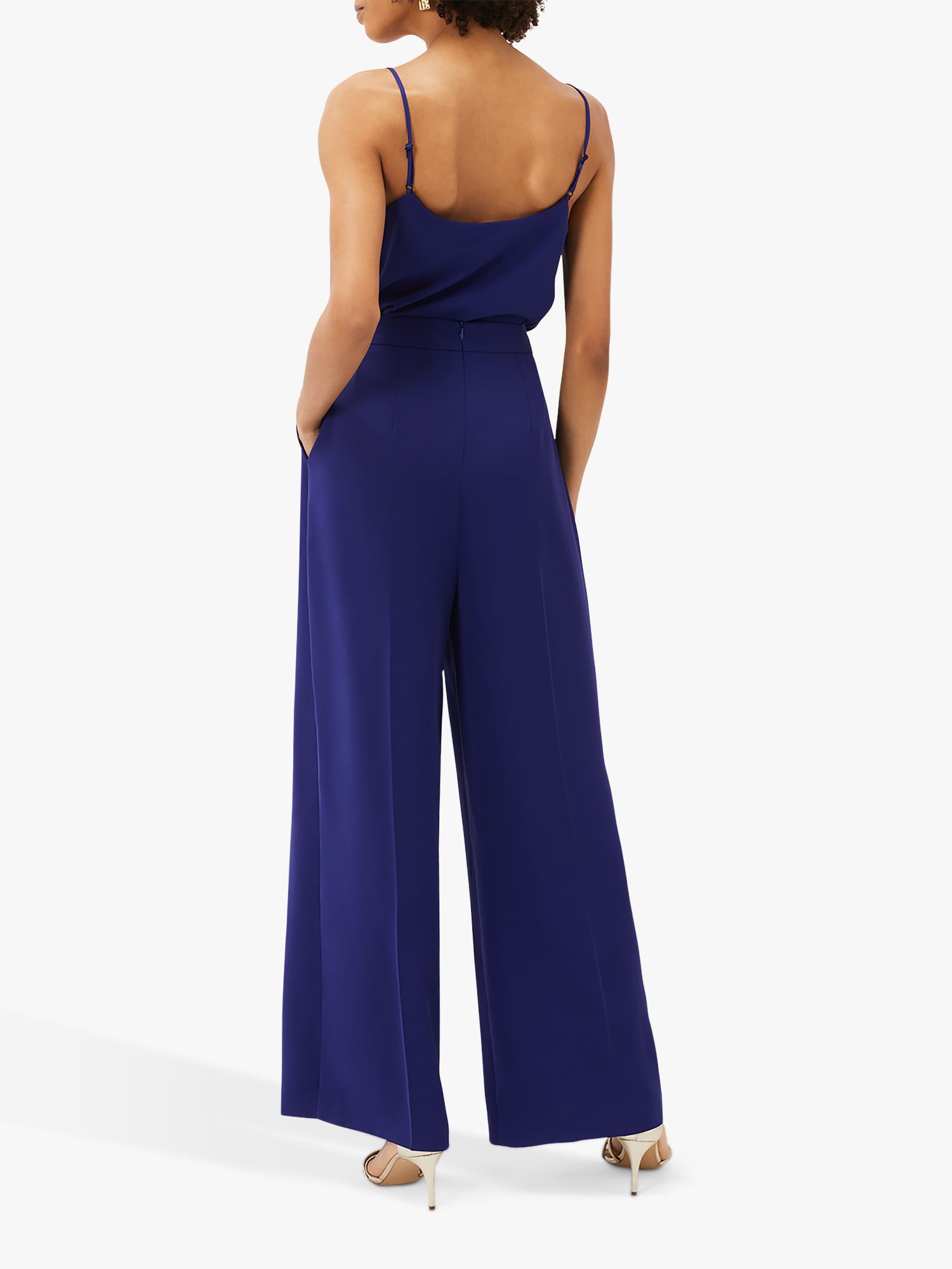 Phase Eight Avril Wide Leg Trousers, Violet, 8