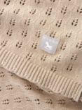 The Little Tailor Cotton Pointelle Baby Blanket, Fawn