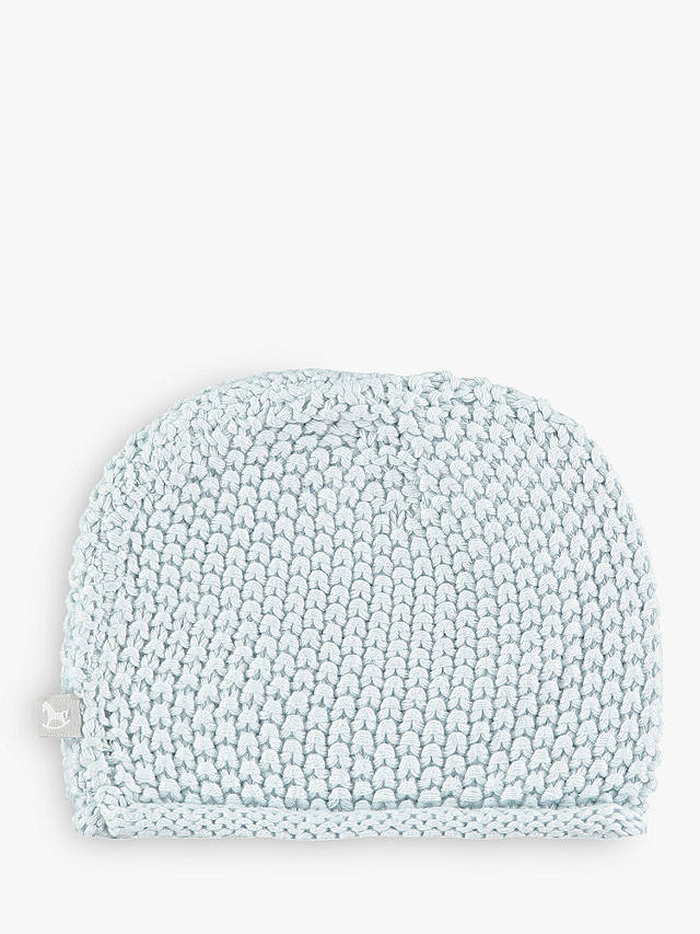 The Little Tailor Baby Chunky Knit Hat, Blue
