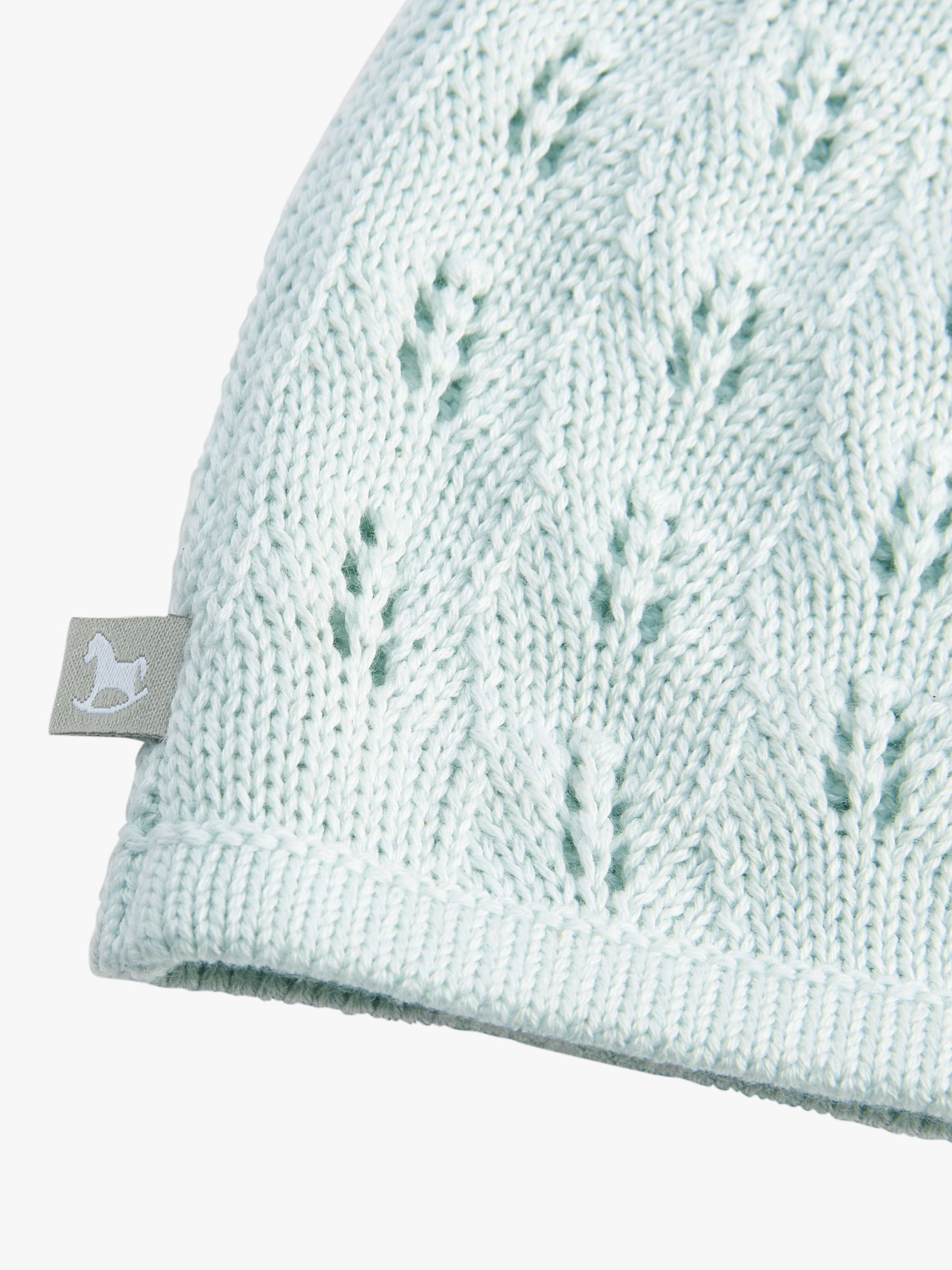 Buy The Little Tailor Pointelle Cotton Knit Baby Hat Online at johnlewis.com