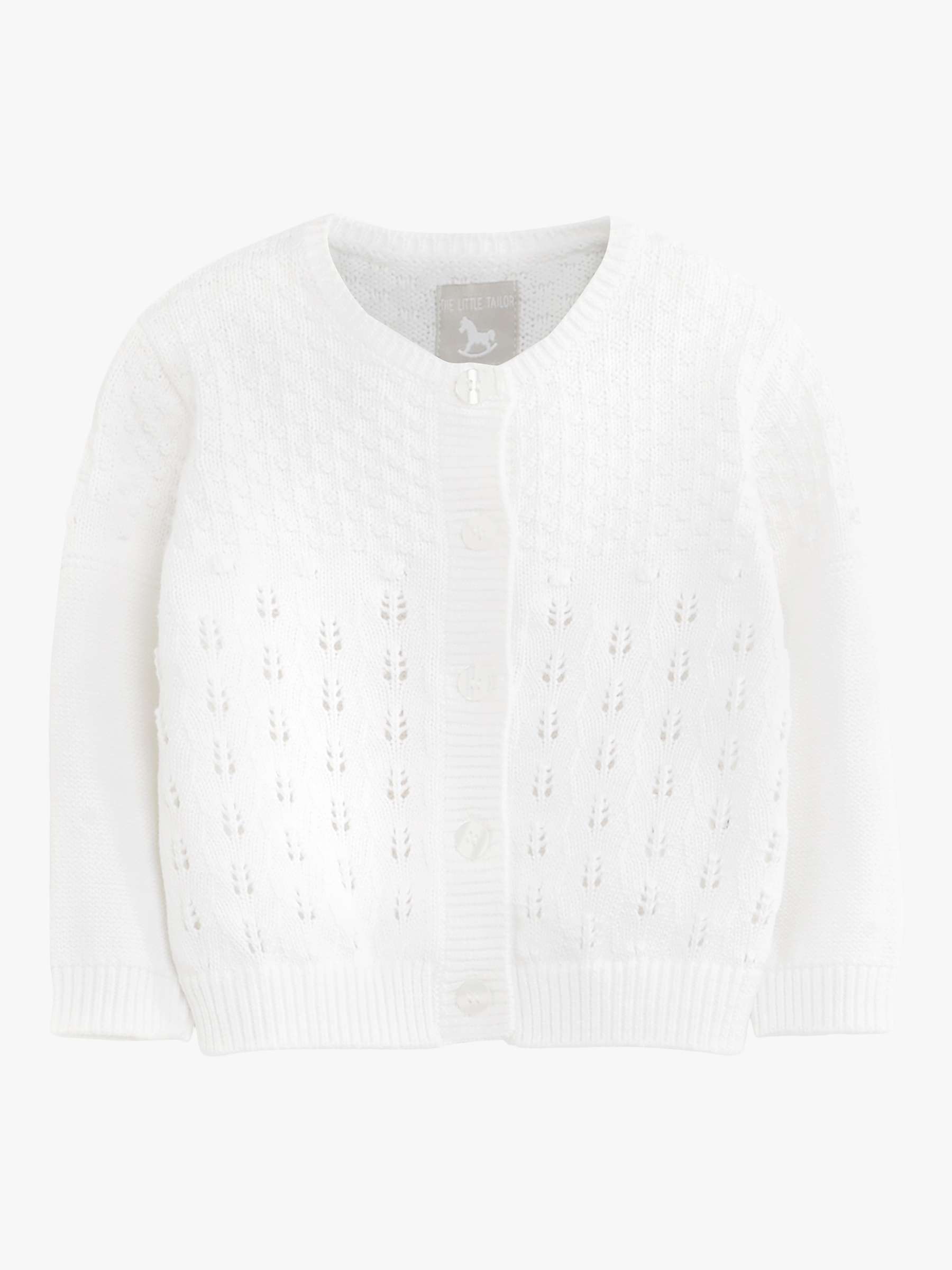 Buy The Little Tailor Baby Pointelle Knit Cardigan Online at johnlewis.com