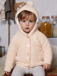 The Little Tailor Plushed Lined Baby Cotton Pom Pom Coat