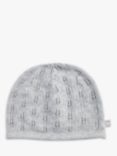 The Little Tailor Pointelle Cotton Knit Baby Hat, Grey