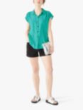 hush Selena Spot Print Short Sleeve Shirt, Green