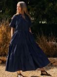 Kemi Telford Denim Pintuck Dress, Blue