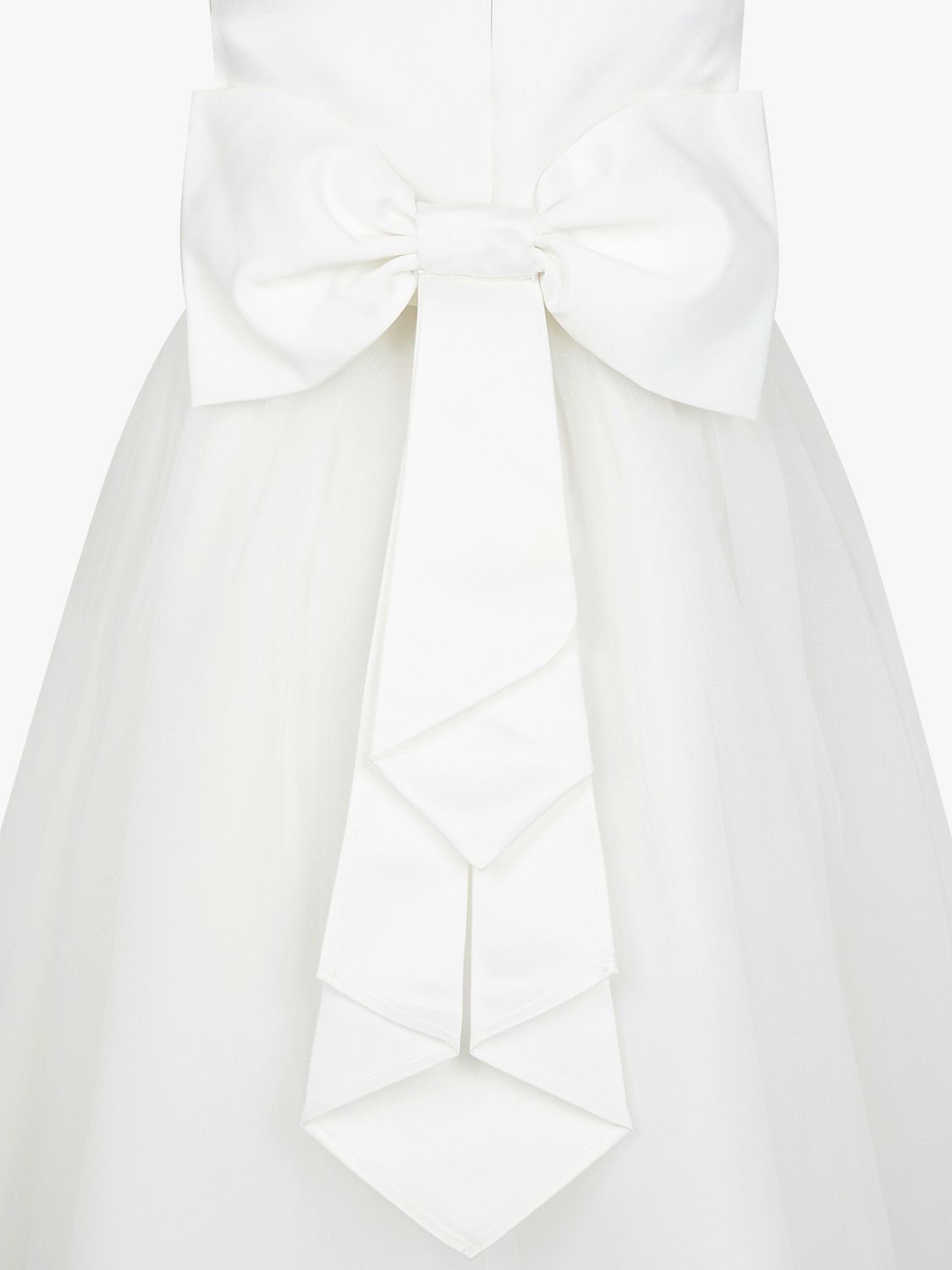 Monsoon Kids' Tulle Bridesmaid Dress, Ivory, 3 years