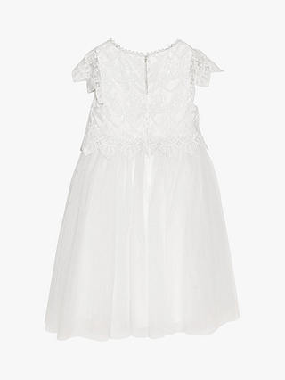 Angel & Rocket Kids' Lucy Lace Bridesmaid Dress, Ivory