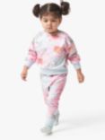 Angel & Rocket Kids' Arla Pastel Floral Tracksuit, Pink/Multi