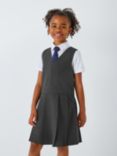 John Lewis ANYDAY Girls' Pleated School Tunic, Grey