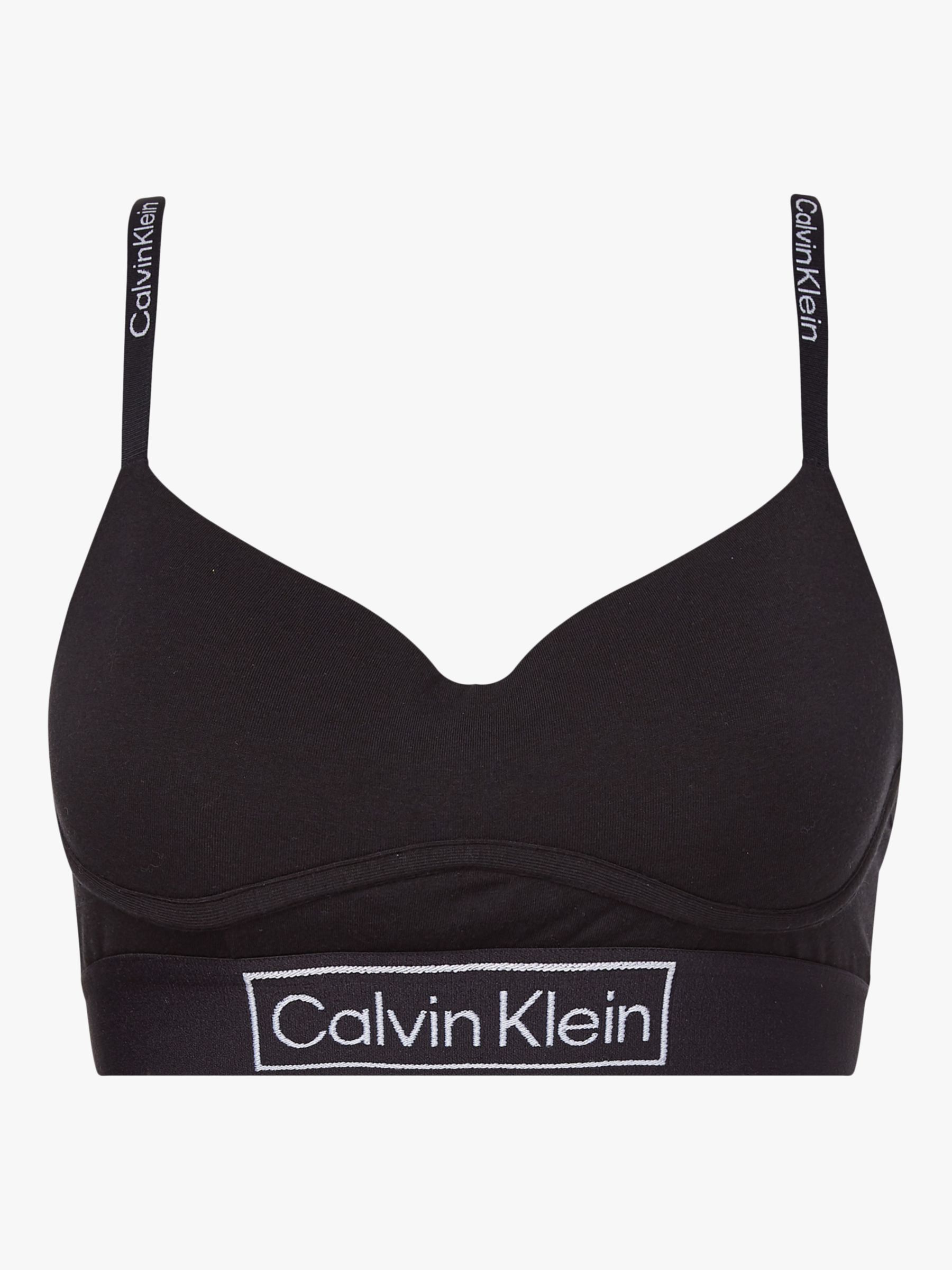 Calvin Klein Reimagined Heritage Lightly Lined Bralette, Black - Lingerie  Red Dot