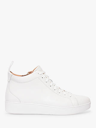 FitFlop Rally Leather Hi-Top Trainers