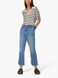Whistles Authentic Kick Flare Jeans, Light Wash