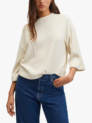 Mango Vega Textured Lightweight Jumper