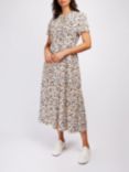 Somerset by Alice Temperley Floral Print Cotton Midi Dress, Multi