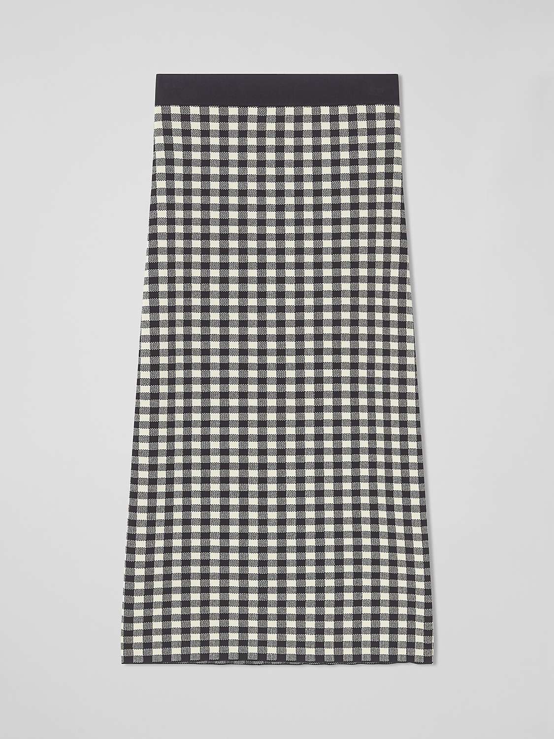 Buy L.K.Bennett Lea Gingham Midi Skirt, Blue/Multi Online at johnlewis.com