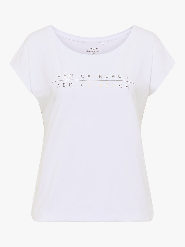 Venice Beach Wonder Short Sleeve Gym Top, White