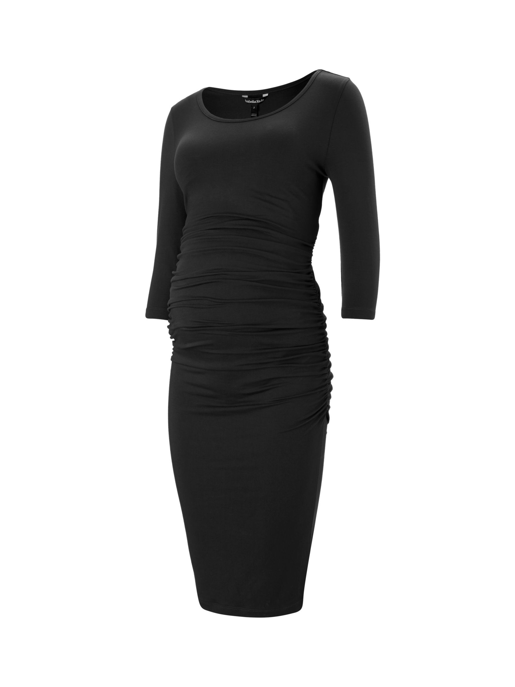 Buy Isabella Oliver Cassie Maternity Dress, Caviar Black Online at johnlewis.com