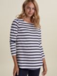 Isabella Oliver Arden Maternity Top, Navy/White