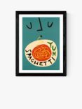 EAST END PRINTS Fox & Velvet 'Yum Spaghetti' Framed Print