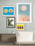 EAST END PRINTS Honeymoon Hotel 'Palms Above' Framed Print