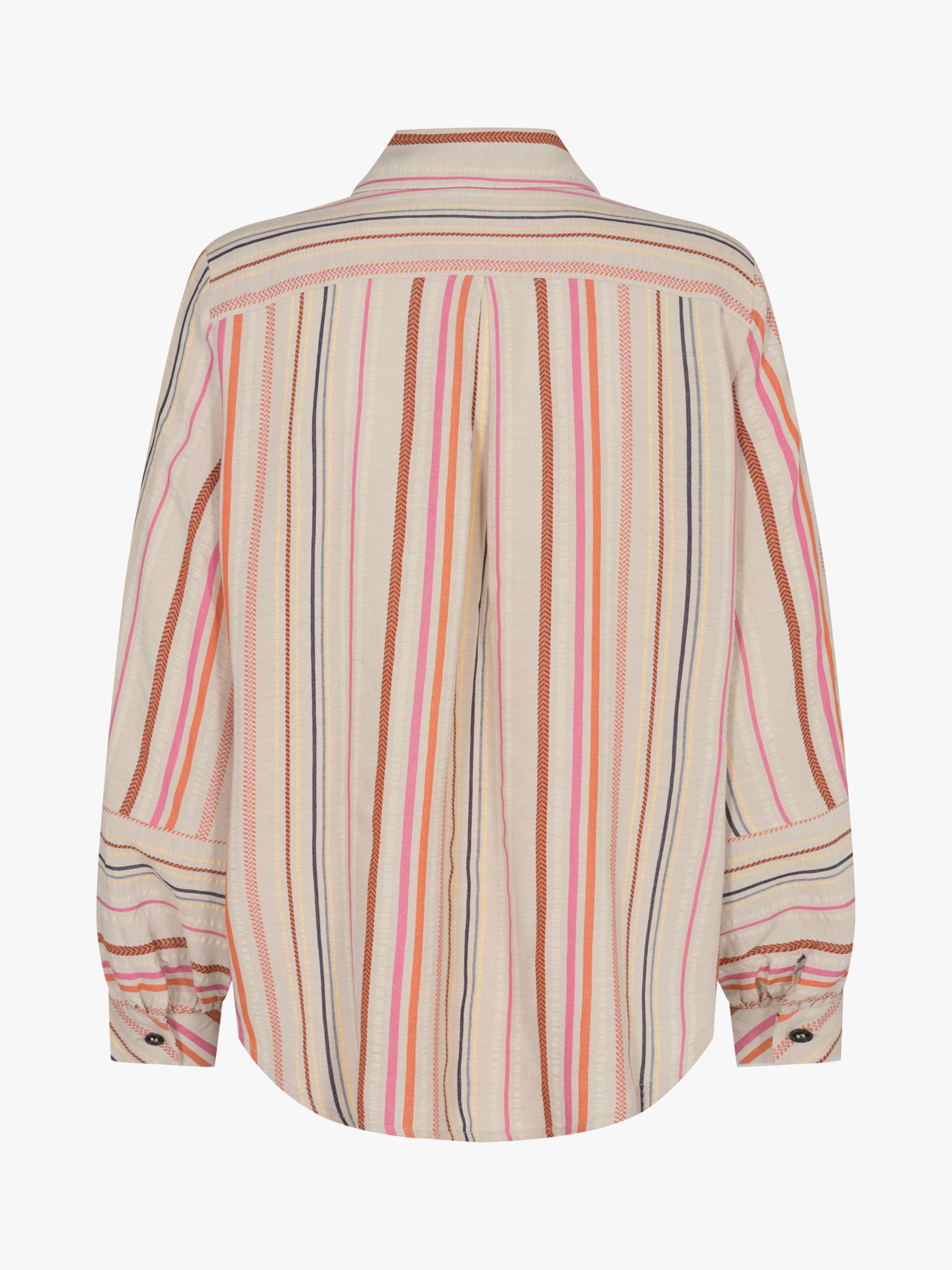 MOS MOSH Tan Alfie Stripe Shirt, Feather Gray at John Lewis & Partners