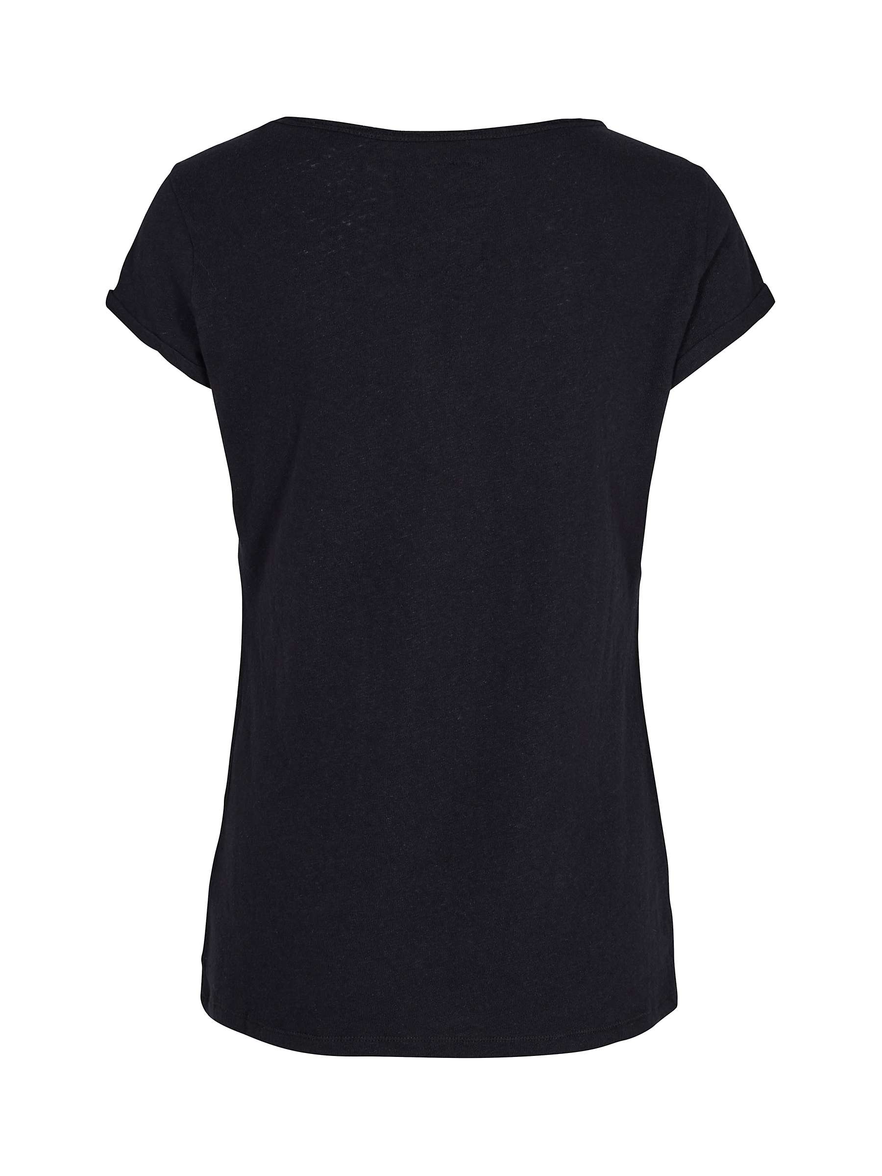 Buy MOS MOSH Troy Cotton and Linen V Neck T-Shirt Online at johnlewis.com
