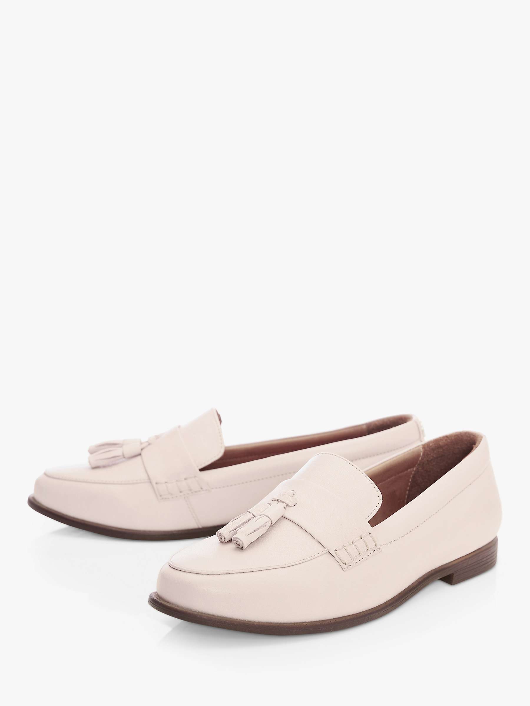 Moda in Pelle Forina Leather Square Toe Loafers, Cameo at John Lewis ...