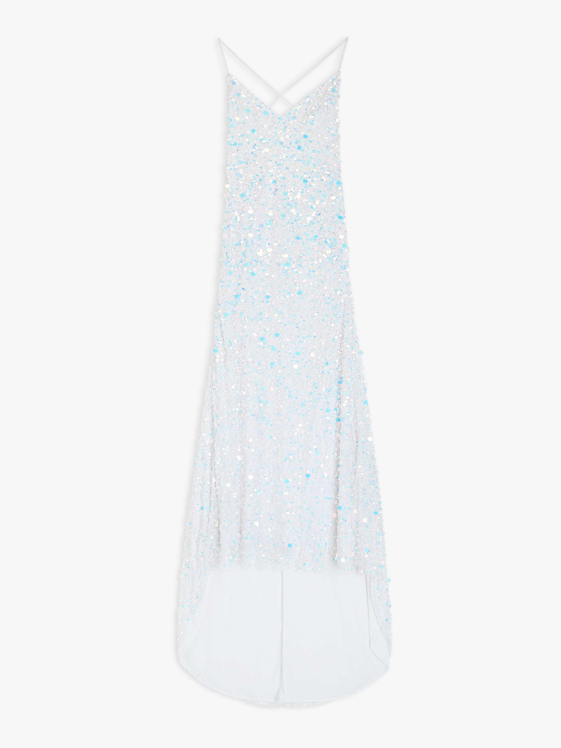 Buy Lace & Beads Alchemila Maxi Dress, Bridal White Online at johnlewis.com
