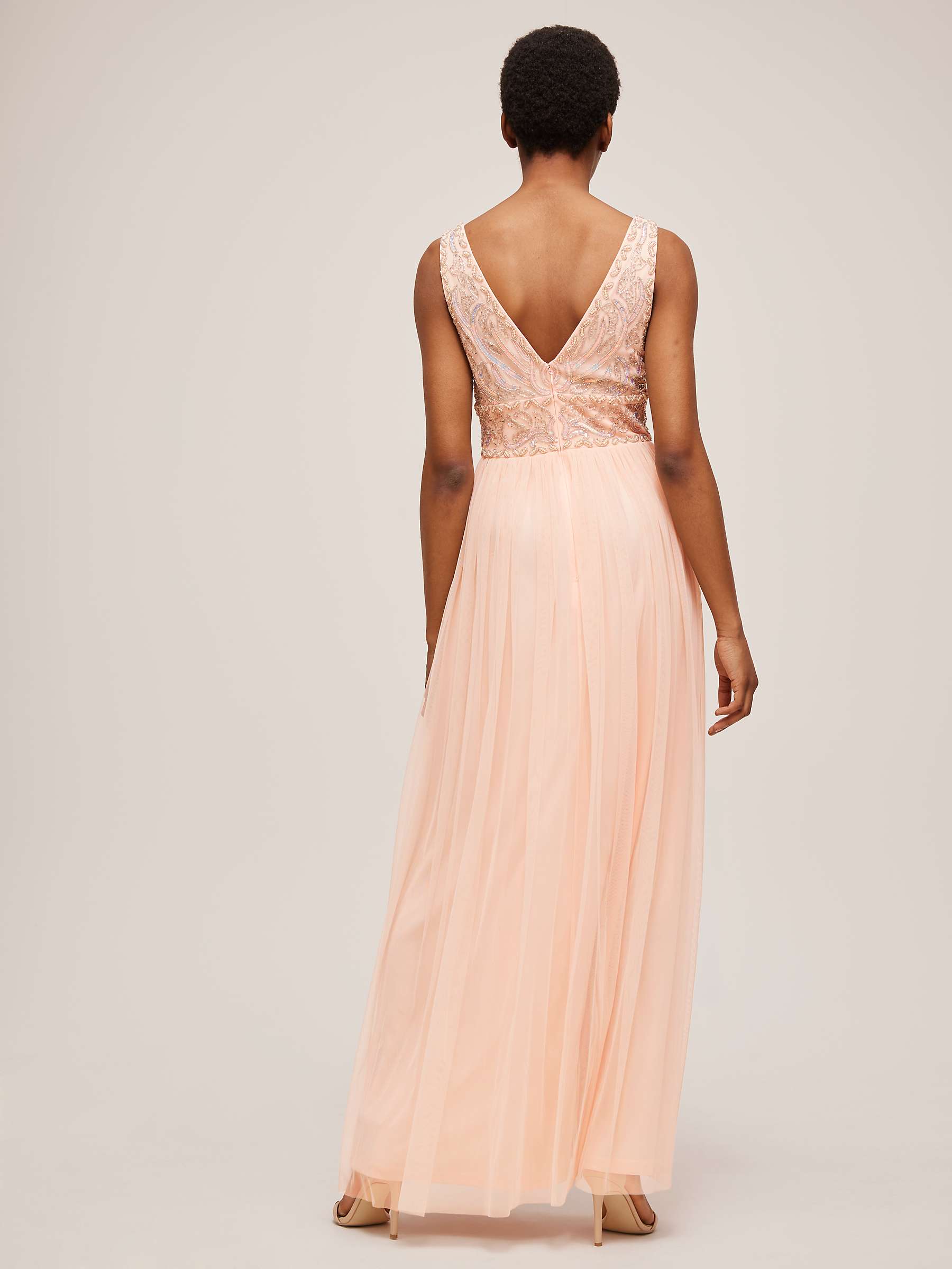 Buy Lace & Beads Mulan Pearl Sleeveless Maxi Dress Online at johnlewis.com
