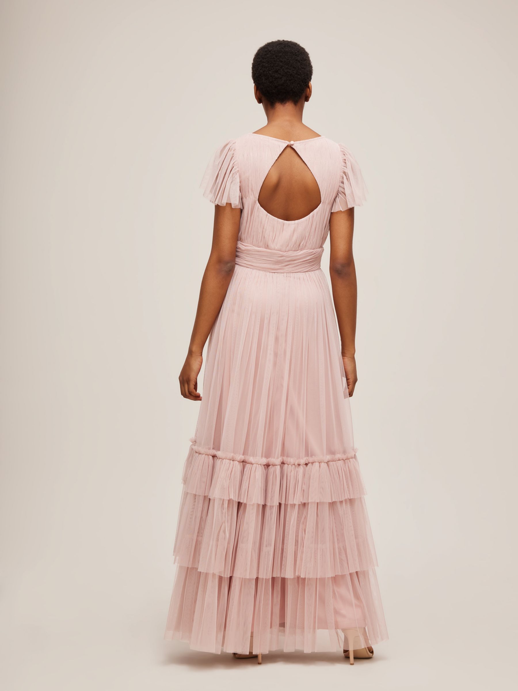 Buy Lace & Beads Diva Tiered Hem Maxi Dress Online at johnlewis.com