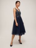 Lace & Beads Symphony Embellished Mini Dress