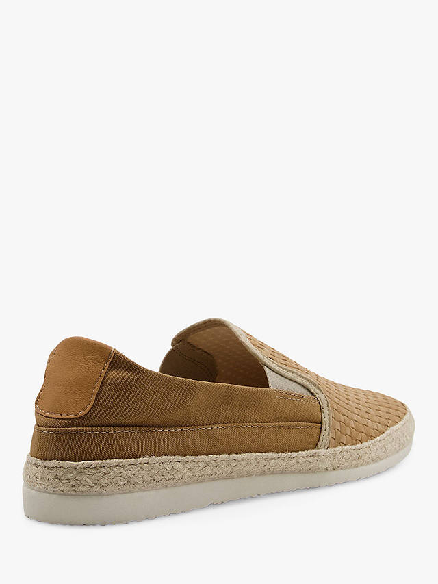 Dune Frederico Woven Detail Suede Espadrilles, Tan-synthetic at John ...