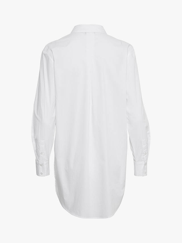 Part Two Lulas Long Poplin Shirt, White