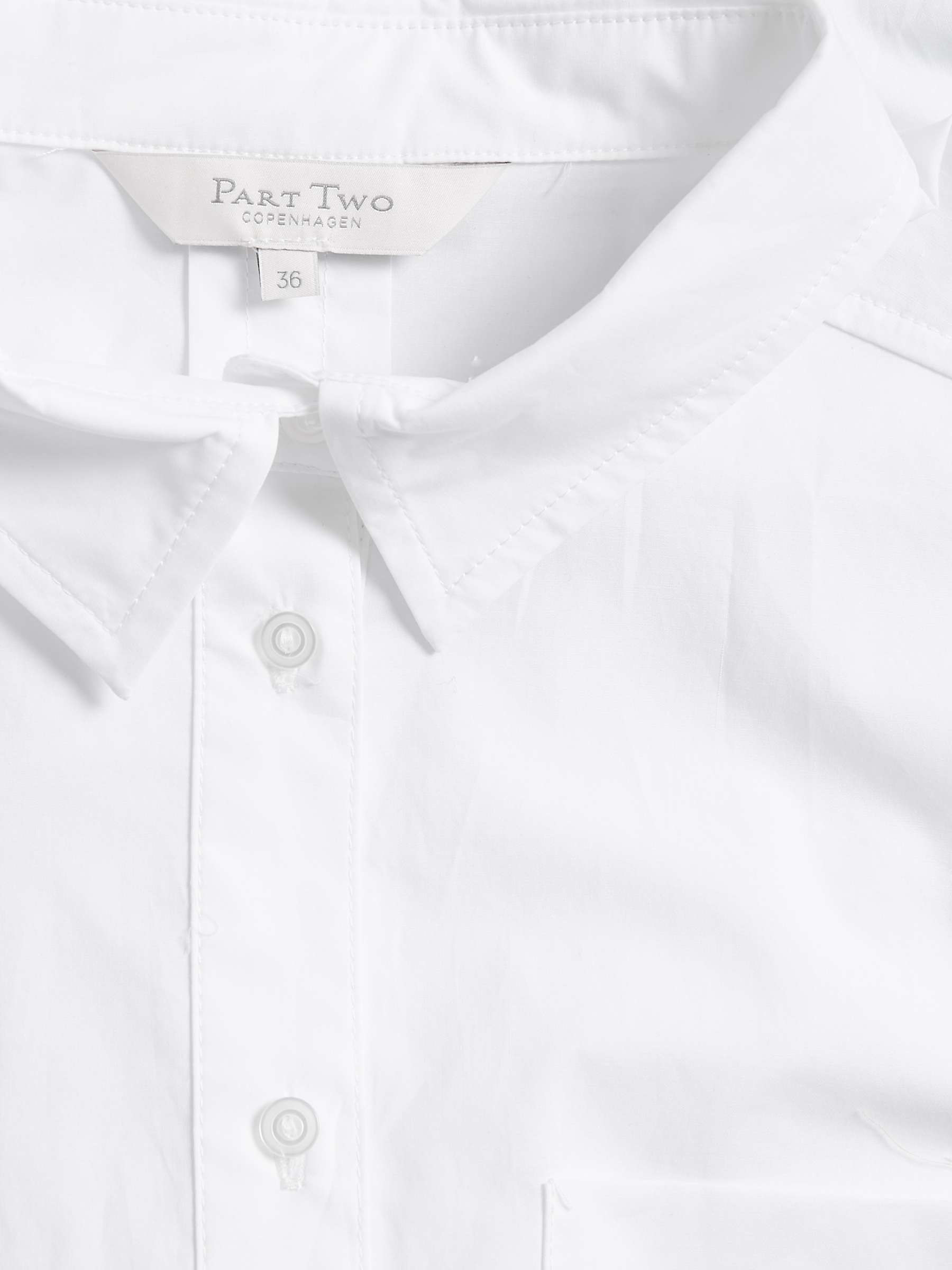 Buy Part Two Lulas Long Poplin Shirt, White Online at johnlewis.com