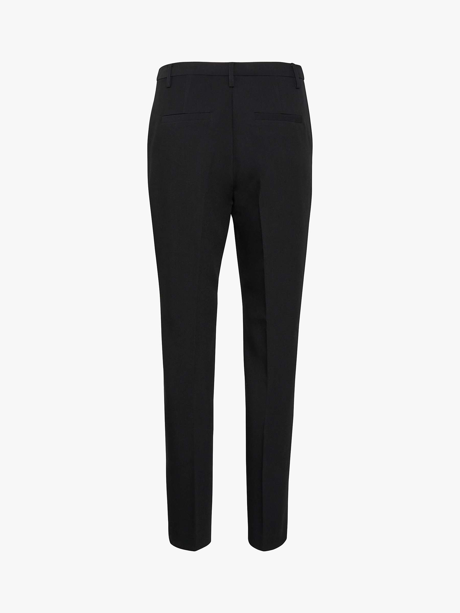 Part Two Birdie Slim Fit Trousers, Black at John Lewis & Partners