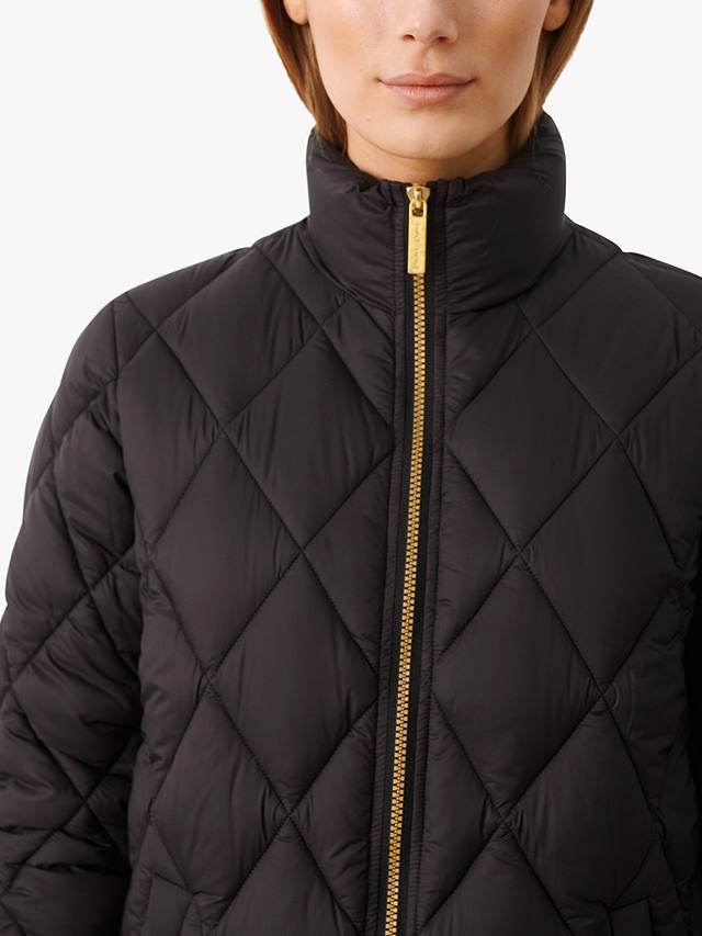 Part Two Olilas Mid Length Quilted Jacket, Black 