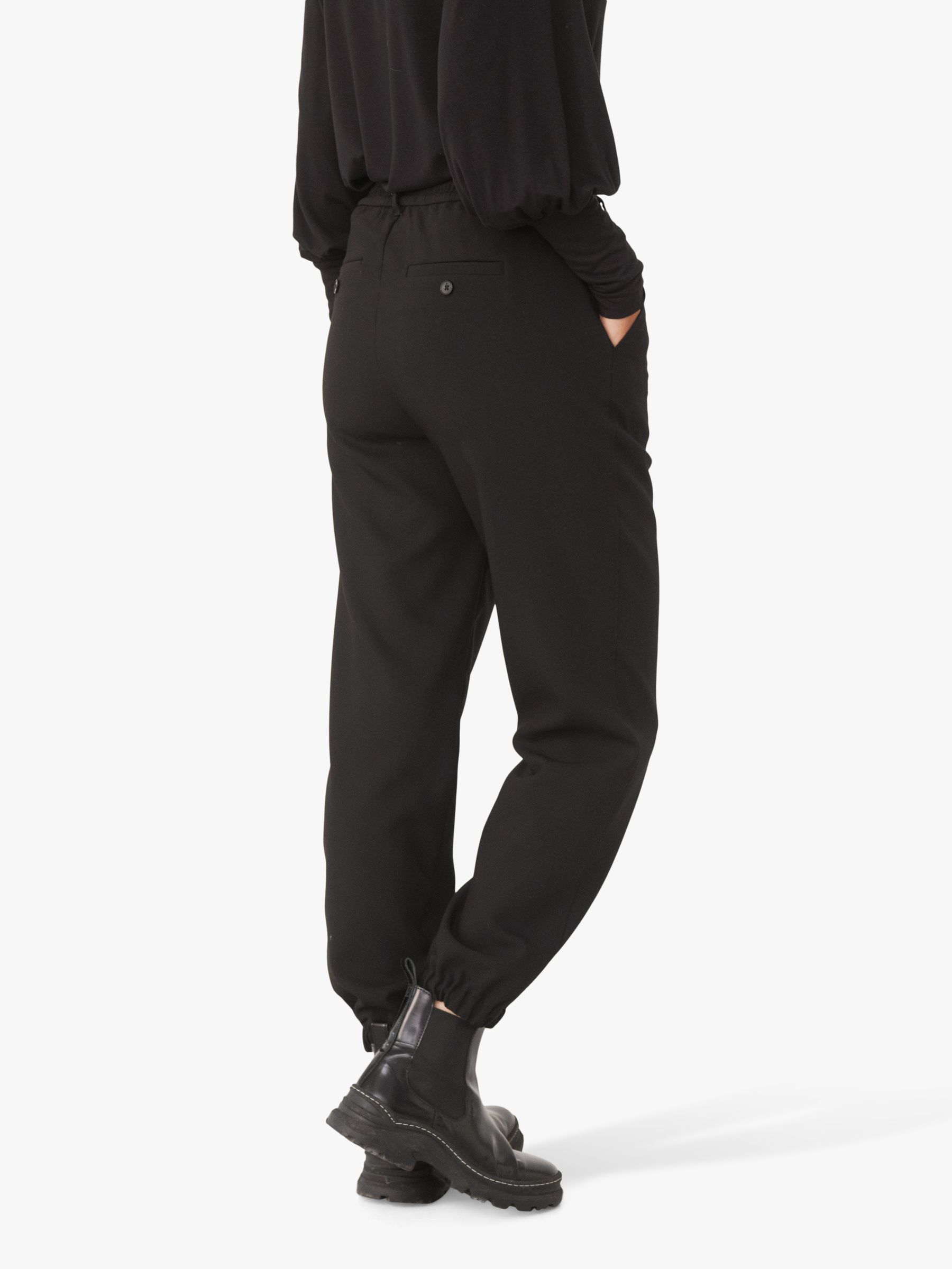 Buy Part Two Katja Tapered Trousers, Black Online at johnlewis.com