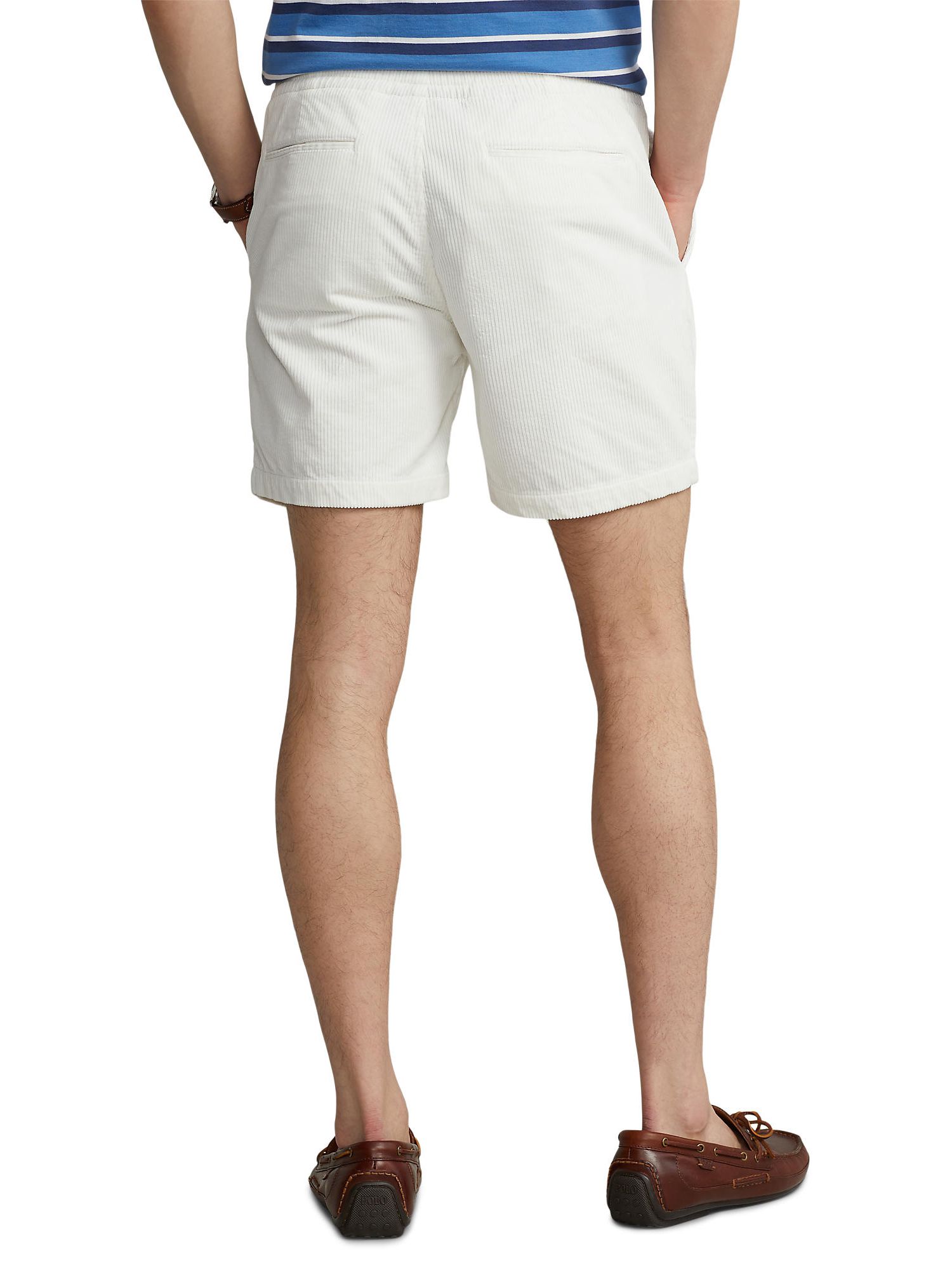 Polo Ralph Lauren Prepster Brushed Shorts, Warm White at John Lewis &  Partners