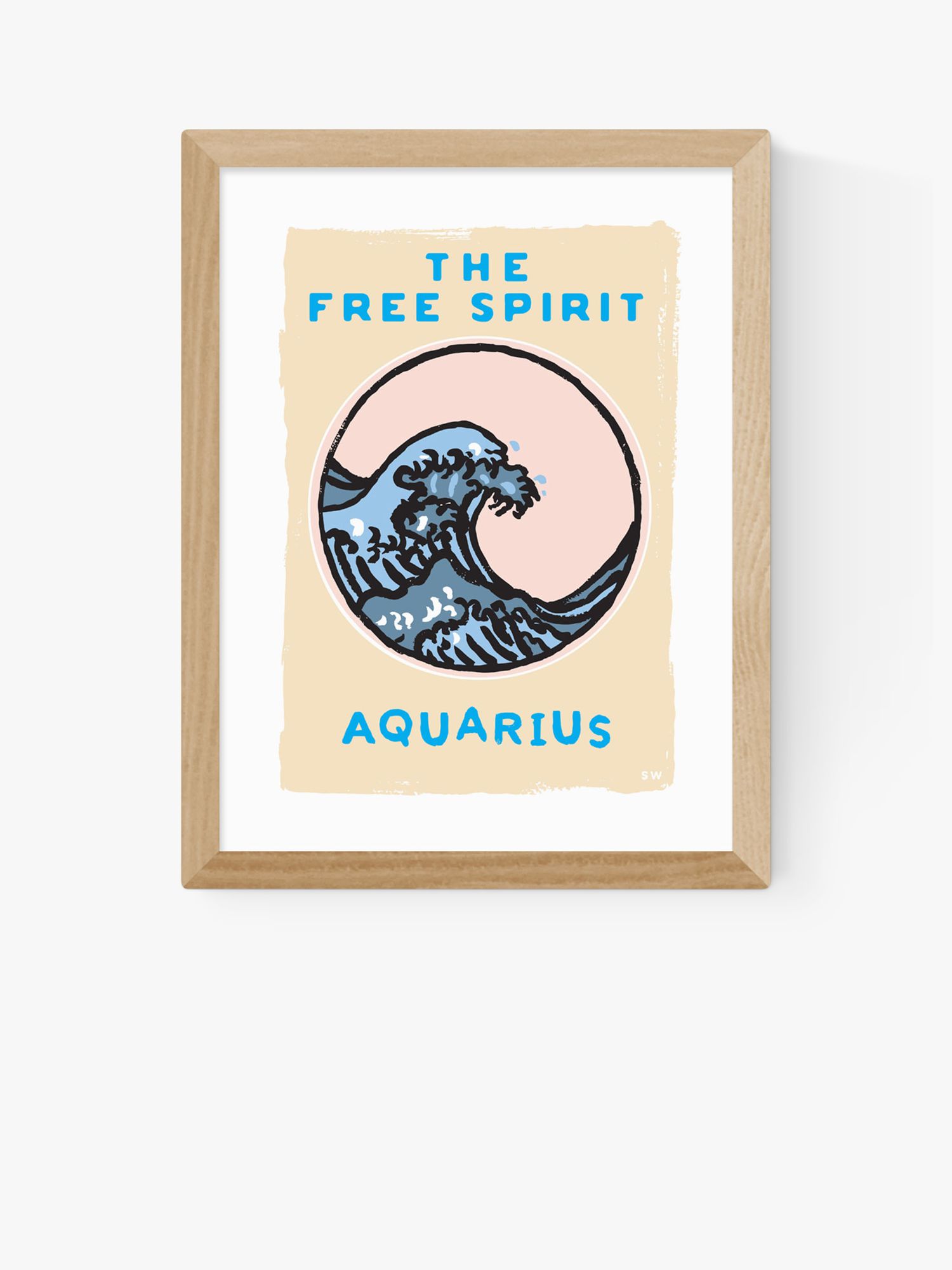 EAST END PRINTS Sophie Ward 'Aquarius The Free Spirit' Framed Print